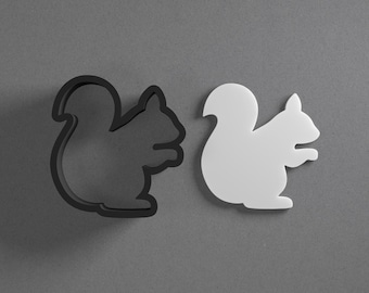 Squirrel Polymer Clay Earring & Cookie Cutter, Pottery Tool