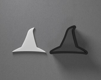 Witch Hat Silhouette Polymer Clay Earring & Cookie Cutter, Pottery Tool