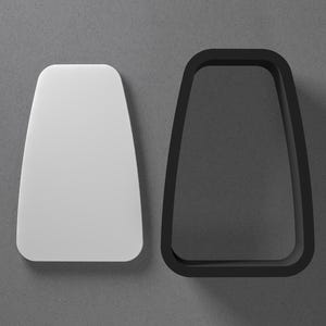 Orecchino rettangolare alto e arrotondato in argilla polimerica e tagliabiscotti, strumento per ceramica