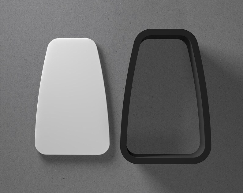 Tall Rounded Rectangle Polymer Clay Earring & Cookie Cutter, Pottery ...