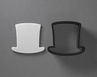 Top Hat Polymer Clay Earring & Cookie Cutter, Pottery Tool