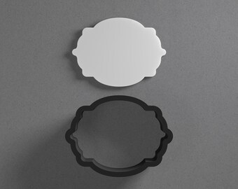 Simple Rounded Plaque Polymer Clay Earring & Cookie Cutter, Pottery Tool