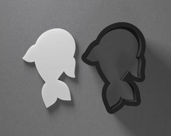 Koi Fish Nishikigoi Polymer Clay Earring & Cookie Cutter, Pottery Tool