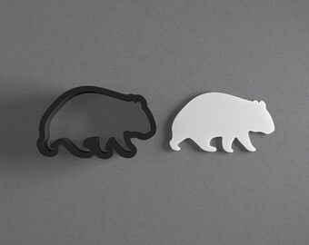 Wombat Polymer Clay Earring & Cookie Cutter, Pottery Tool