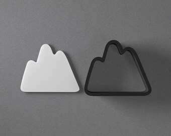 Mountain Range Peak Polymer Clay Earring & Cookie Cutter, Pottery Tool