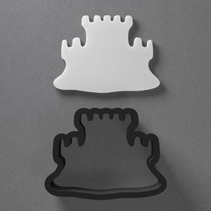 Sand Castle Polymer Clay Earring & Cookie Cutter, Pottery Tool