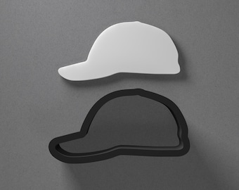 Baseball Cap Hat Polymer Clay Earring & Cookie Cutter, Pottery Tool