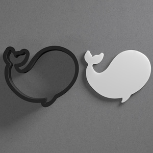 Whale Polymer Clay Earring & Cookie Cutter, Pottery Tool