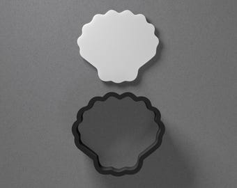 Clam Shell Seashell Polymer Clay Earring & Cookie Cutter, Pottery Tool
