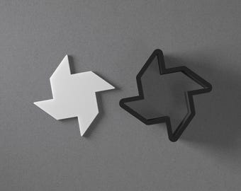 Pinwheel Polymer Clay Earring & Cookie Cutter, Pottery Tool