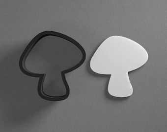 Mushroom Polymer Clay Earring & Cookie Cutter, Pottery Tool