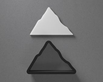 Snowy Mountain Top Range Polymer Clay Earring & Cookie Cutter, Pottery Tool