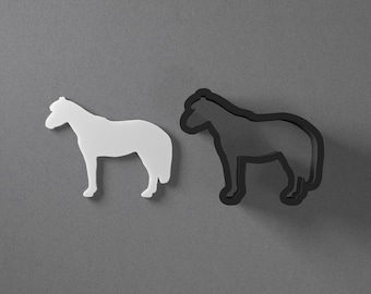 Britisches Spotted Pony Fimo Ohrring & Ausstechform, Keramik Werkzeug