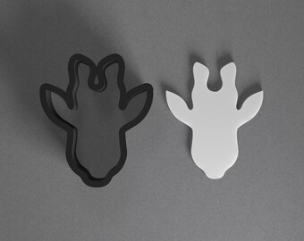 Giraffe Head Face Animal Polymer Clay Earring & Cookie Cutter, Pottery Tool