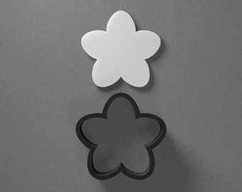 Cherry Blossom Floral Polymer Clay Earring & Cookie Cutter, Pottery Tool