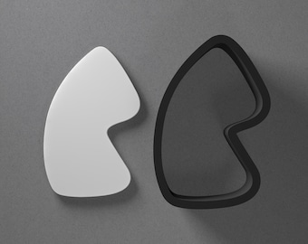 Irregular Organic Pebble Polymer Clay Earring & Cookie Cutter, Pottery Tool