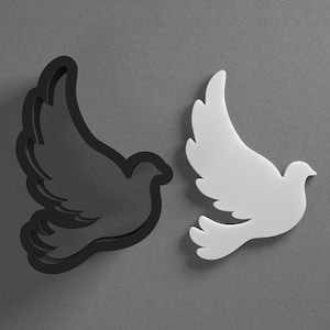 Dove Bird polymeerklei oorbel en koekjesvorm, pottenbakkerstool