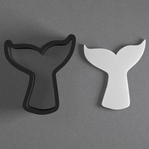 Whale Tail Polymer Clay Earring & Cookie Cutter, Pottery Tool