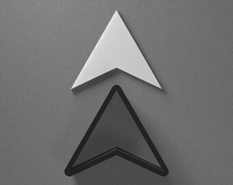 Arrow Triangle Polymer Clay Earring & Cookie Cutter, Pottery Tool