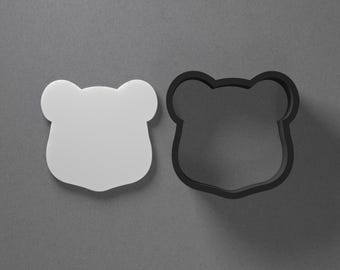 Bear Head Face Animal Polymer Clay Earring & Cookie Cutter, Pottery Tool