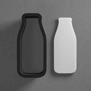 Milk Bottle Polymer Clay Cutter With Sharp Tapered Edge, Earring And Jewelry Tool For Mini Studs Or Pendant Set, Cookie Cutter