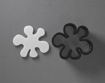 Paint Blob Splash Polymer Clay Earring & Cookie Cutter, Pottery Tool