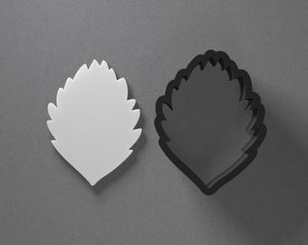 Strawberry Leaf Polymer Clay Earring & Cookie Cutter, Pottery Tool