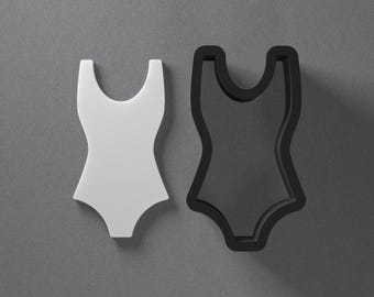 Bikini Swimsuit Polymer Clay Earring & Cookie Cutter, Pottery Tool