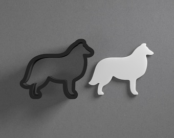 Collie Dog Breed Polymer Clay Earring & Cookie Cutter, Pottery Tool