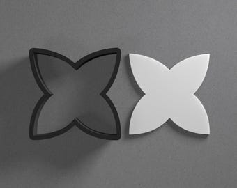 Flower Leaf Petal Polymer Clay Earring & Cookie Cutter, Pottery Tool