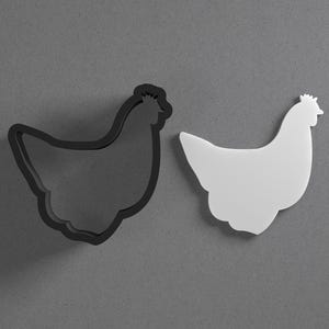 Chicken Polymer Clay Earring & Cookie Cutter, Pottery Tool