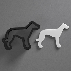 Greyhound Dog Breed Polymer Clay Earring & Cookie Cutter, Pottery Tool
