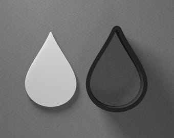 Water Drop Or Teardrop Polymer Clay Earring & Cookie Cutter, Pottery Tool