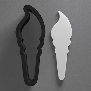 Torch Flame Polymer Clay Earring & Cookie Cutter, Pottery Tool