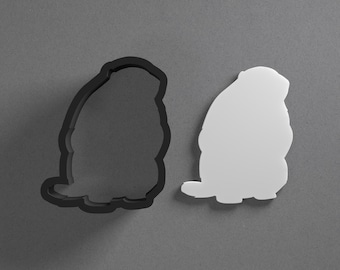 Standing Groundhog Polymer Clay Earring & Cookie Cutter, Pottery Tool