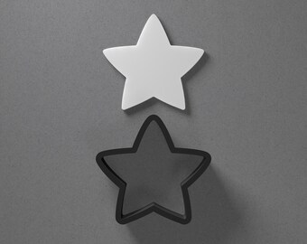 Chubby Star Polymer Clay Earring & Cookie Cutter, Pottery Tool