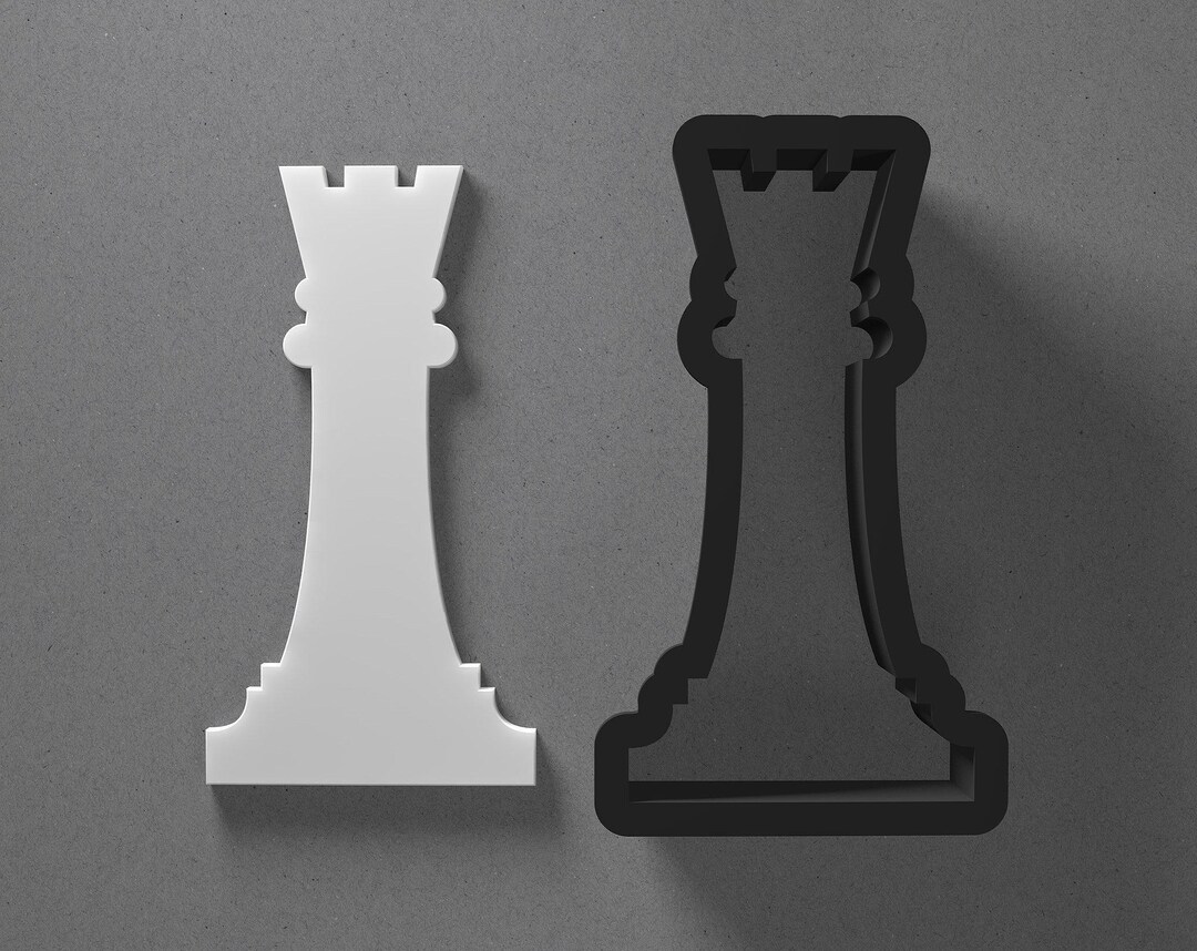 Rook Chess Piece Polymer Clay Earring & Cookie Cutter, Pottery Tool - Etsy