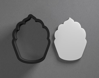 Cupcake Polymer Clay Earring & Cookie Cutter, Pottery Tool