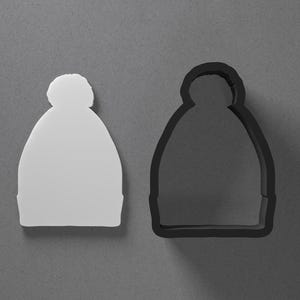 Bonnet d'hiver, boucle d'oreille et emporte-pièce en pâte polymère, outil de poterie