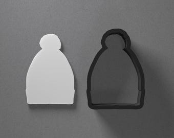 Winter Hat Cap Polymer Clay Earring & Cookie Cutter, Pottery Tool