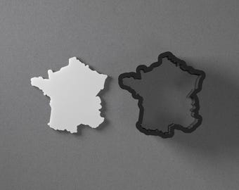 France Shape Map Polymer Clay Earring & Cookie Cutter, Pottery Tool