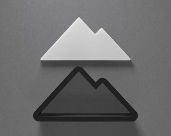 Mountain Range Peak Polymer Clay Earring & Cookie Cutter, Pottery Tool