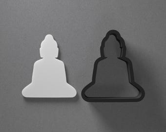 Buddha Polymer Clay Earring & Cookie Cutter, Pottery Tool