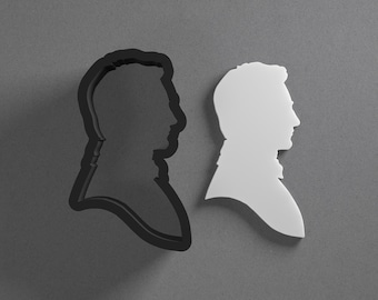 Mr Darcy Jane Austen Polymer Clay Earring & Cookie Cutter, Pottery Tool