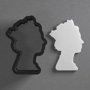 Queen Elizabeth II Polymer Clay Cutter With Sharp Tapered Edge, Earring And Jewelry Tool For Mini Studs Or Pendant Set, Cookie Cutter