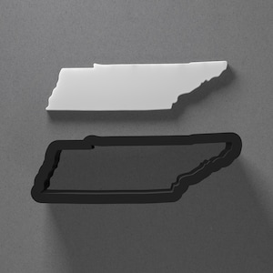 Tennesse State Shape USA Polymer Clay Cutter With Sharp Tapered Edge, Earring And Jewelry Tool For Mini Studs Or Pendant Set, Cookie Cutter