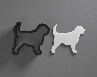 Otterhound Dog Breed Polymer Clay Earring & Cookie Cutter, Pottery Tool