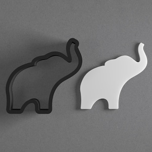 Elephant Polymer Clay Earring & Cookie Cutter, Pottery Tool