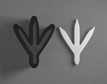 Bird Foot Polymer Clay Earring & Cookie Cutter, Pottery Tool