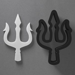 Dreizack Polymer Clay Ohrring & Ausstechform, Keramik Werkzeug